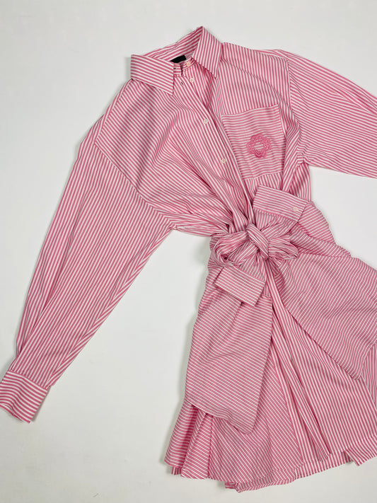 Maje striped shirt dress