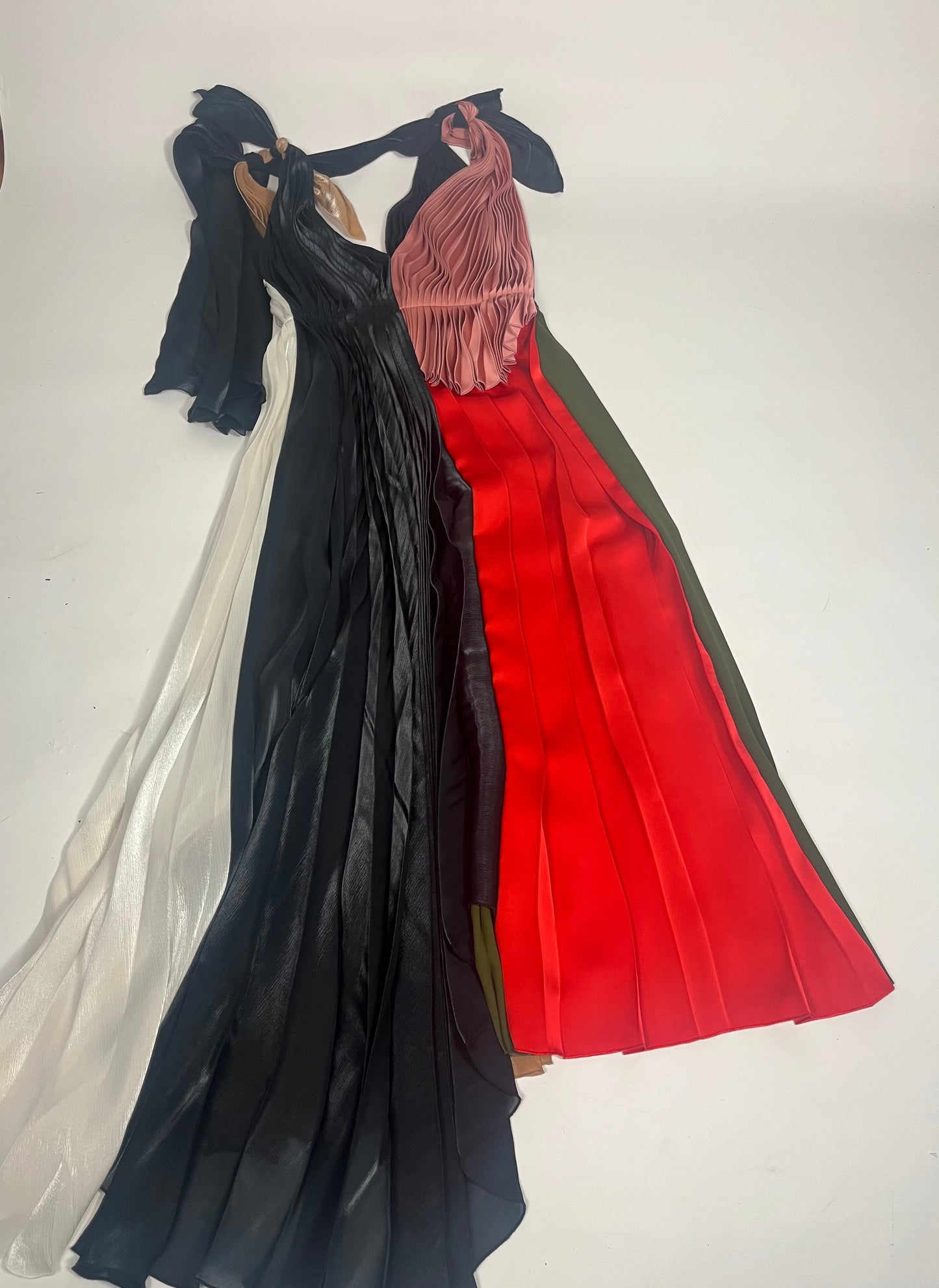 Victoria Beckham pleated midi dress