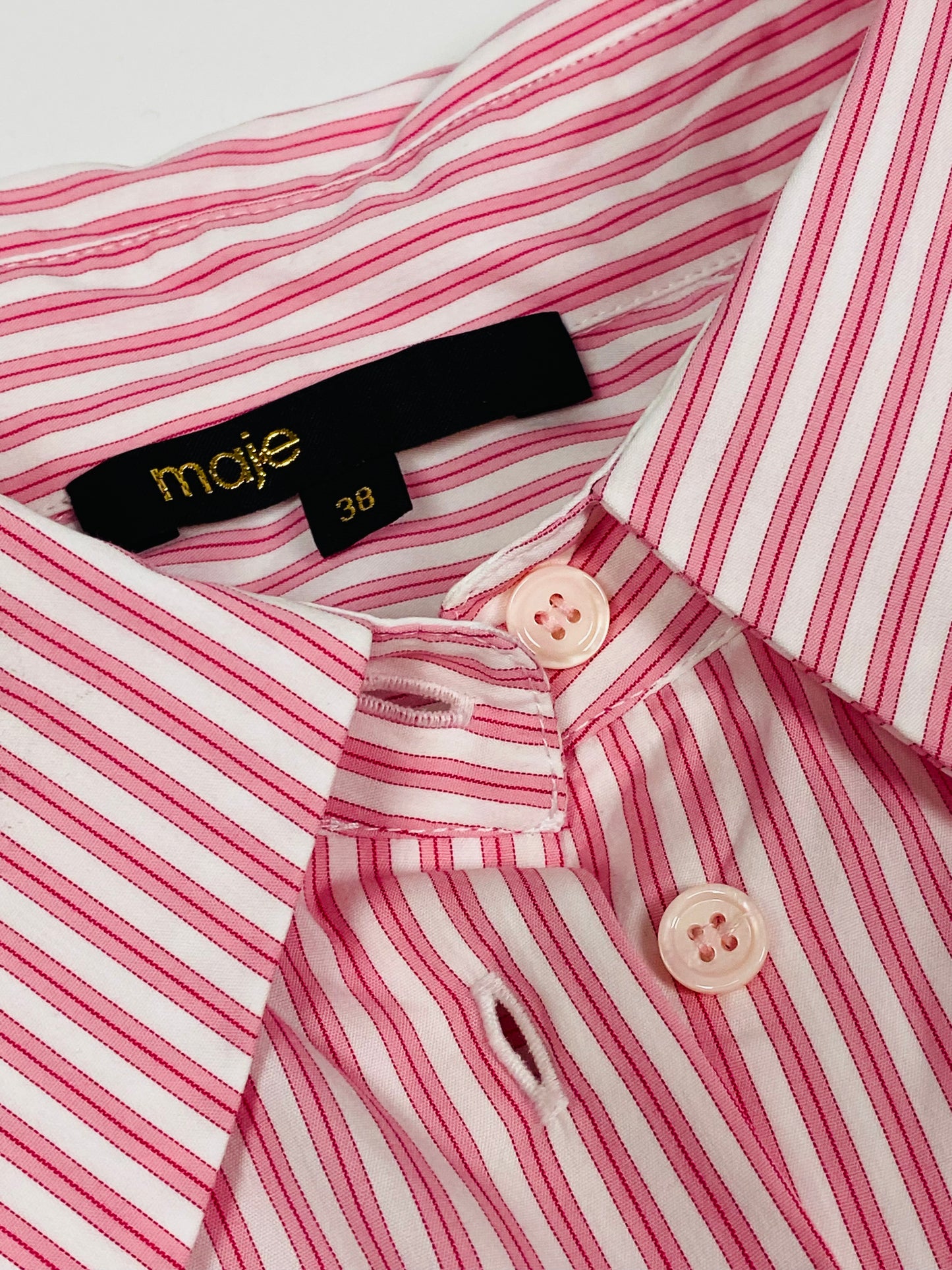 Maje striped shirt dress
