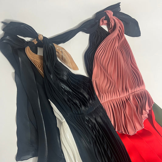 Victoria Beckham pleated midi dress