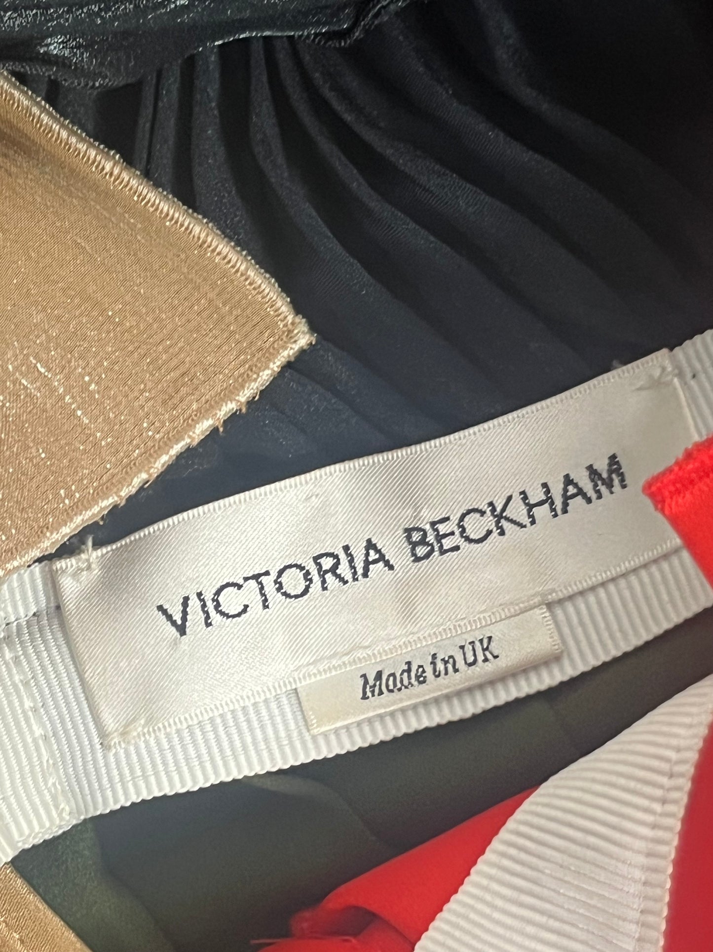 Victoria Beckham pleated midi dress