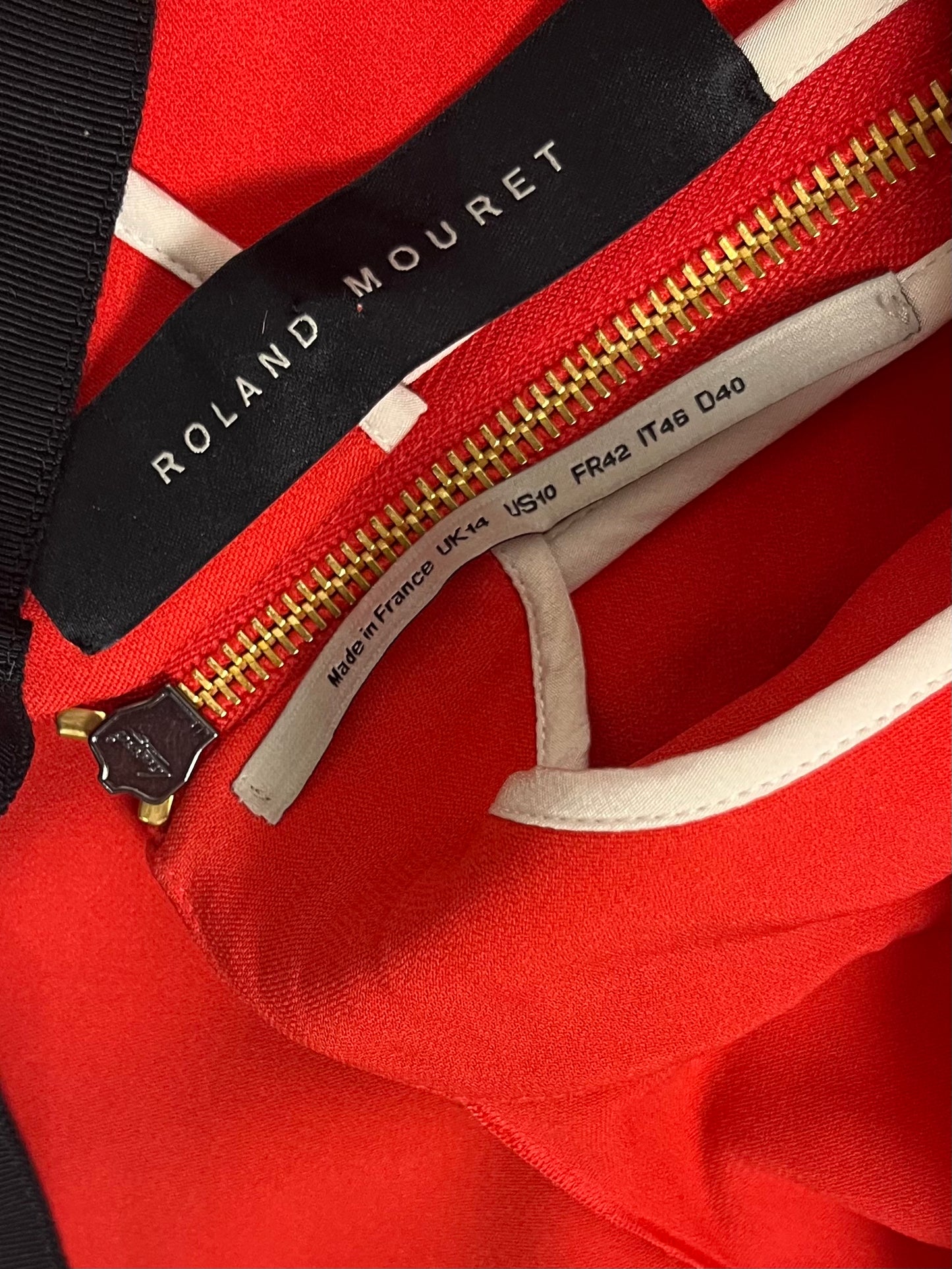 Roland Mouret tie back dress