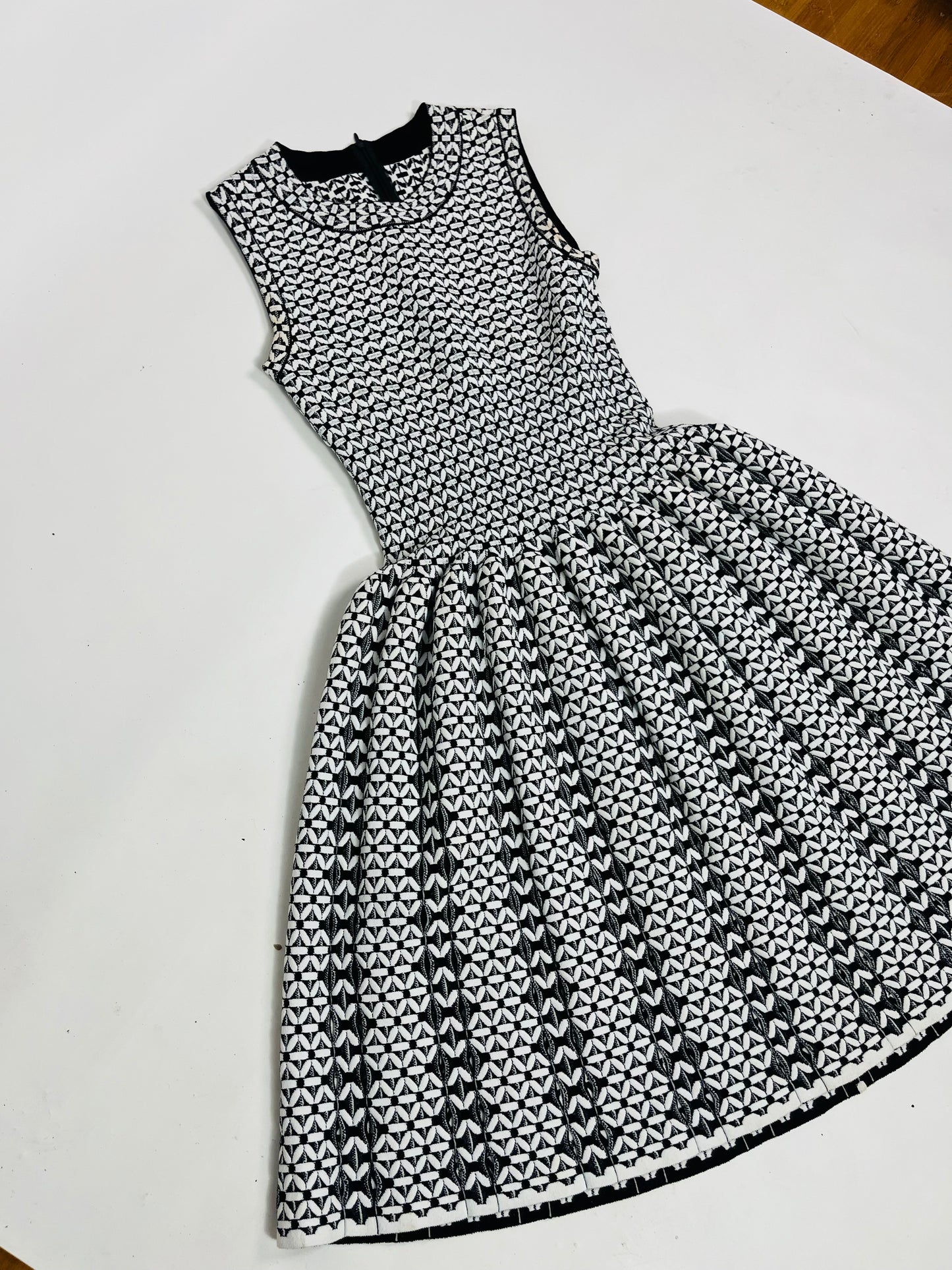 Alaia monochrome skater dress