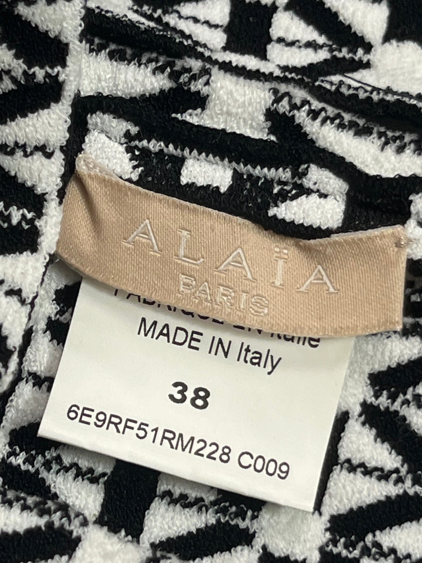 Alaia monochrome skater dress
