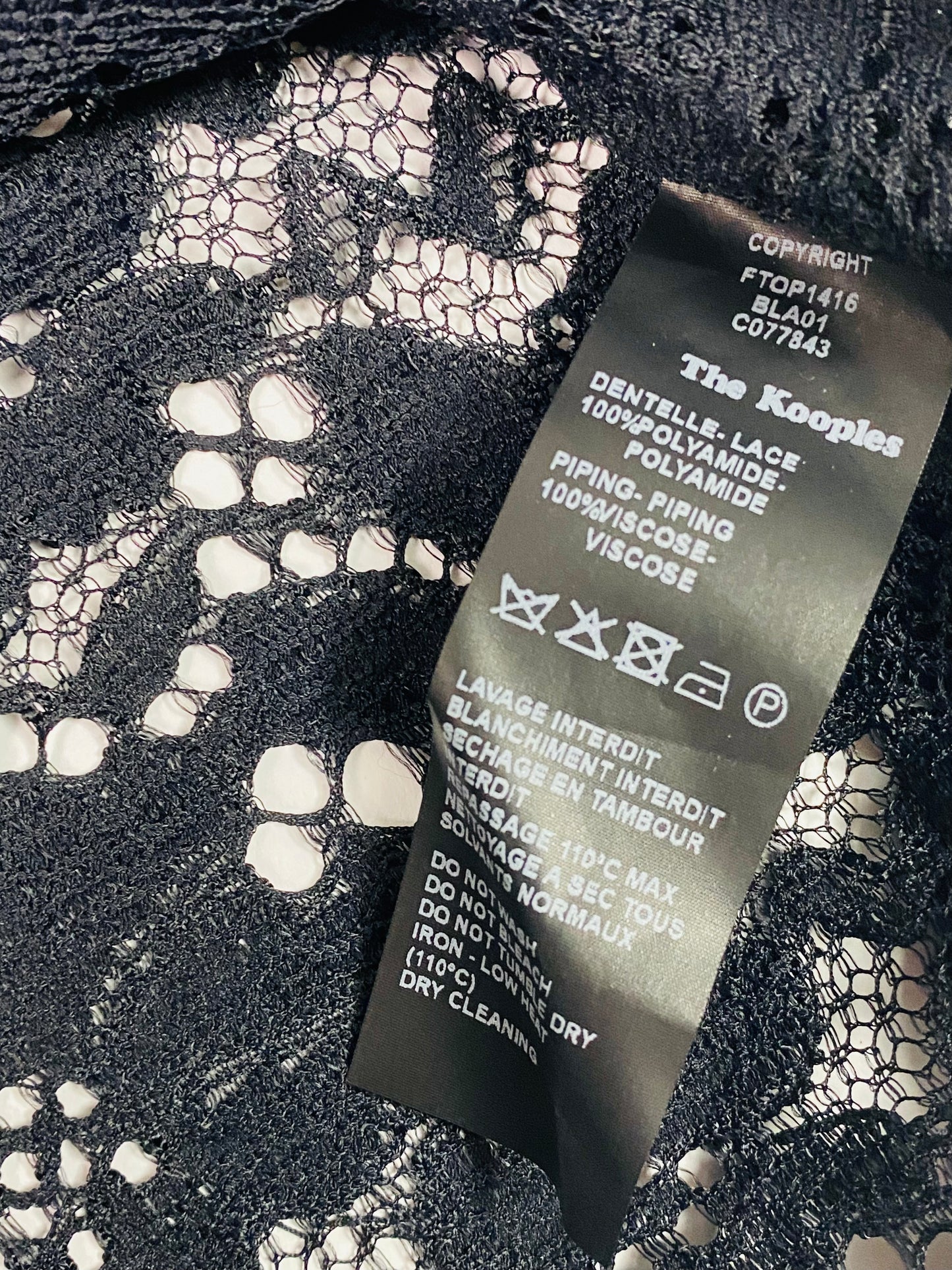 The Kooples 'Happy Hour' lace top