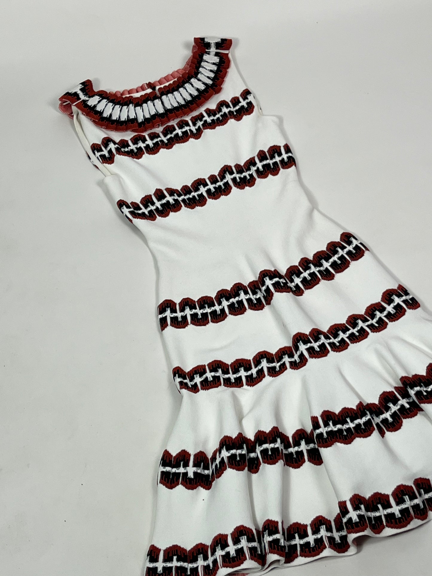 Alaia white knit dress