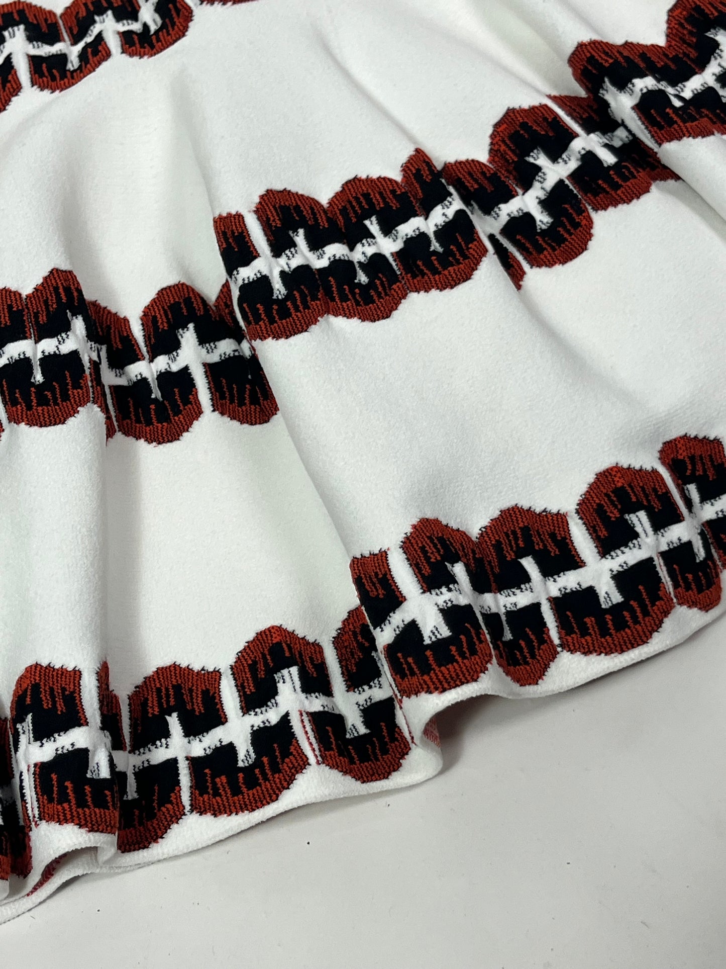 Alaia white knit dress
