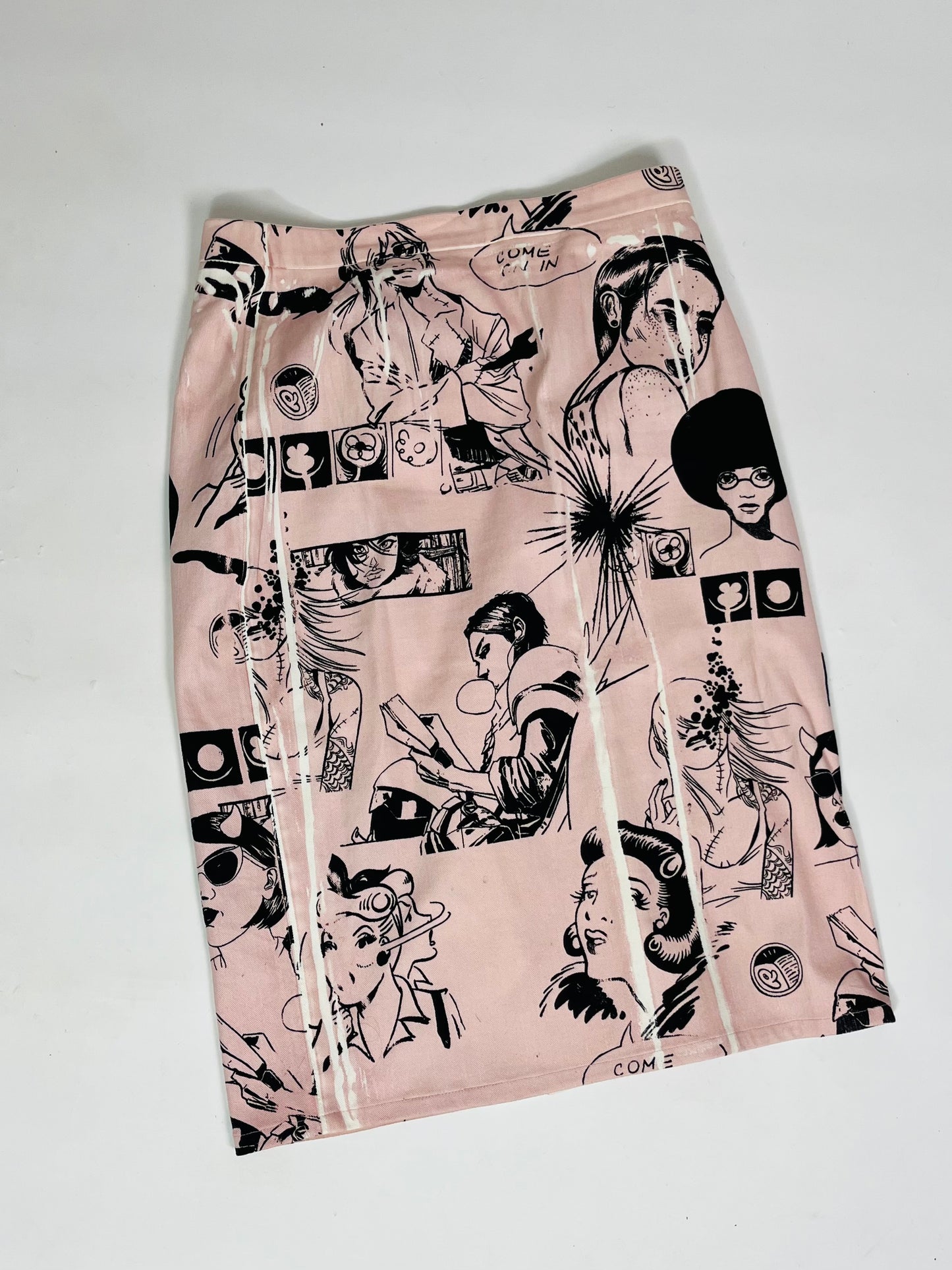 Prada graphic print skirt