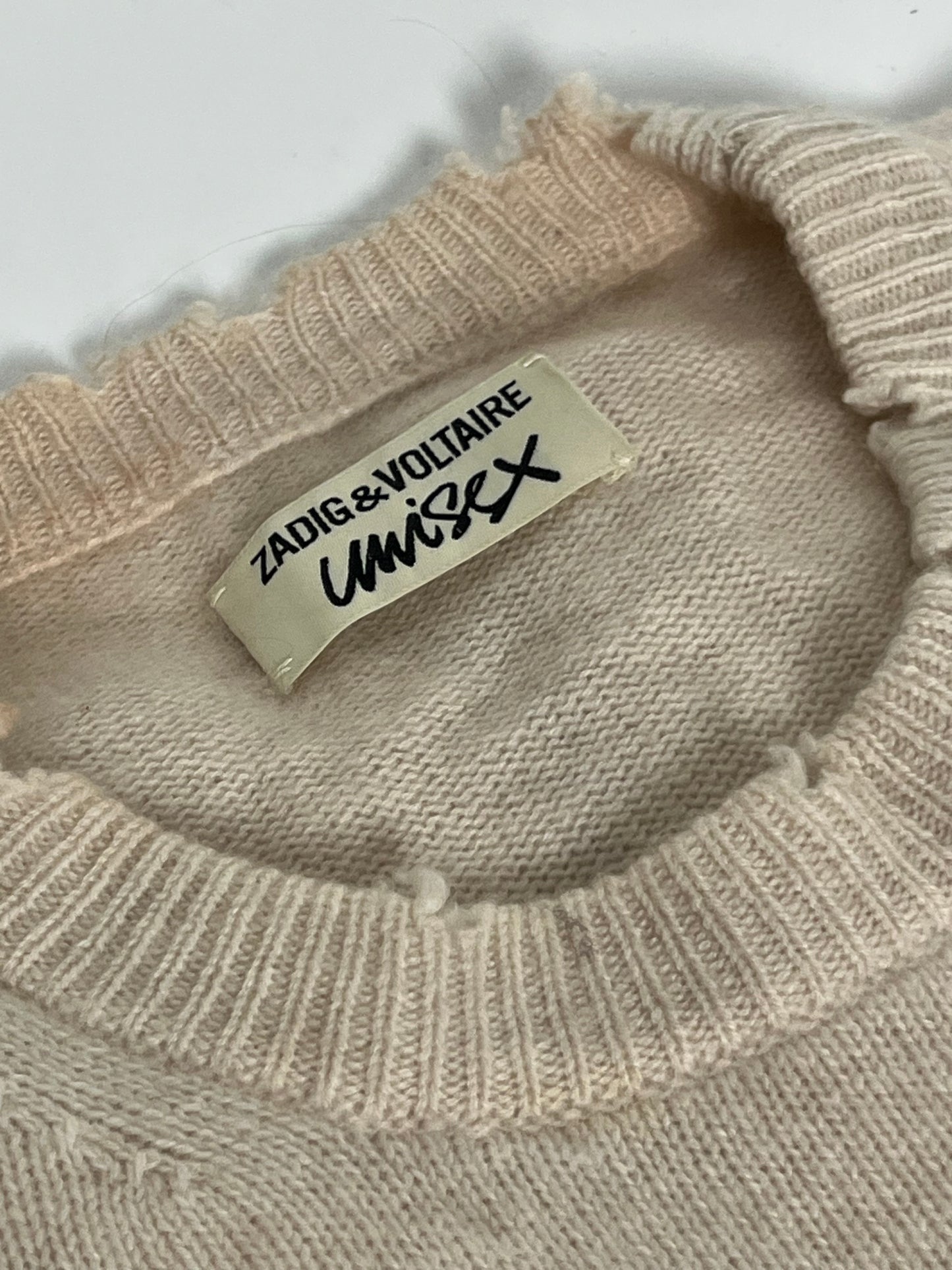 Zadig & Voltaire distressed cashmere