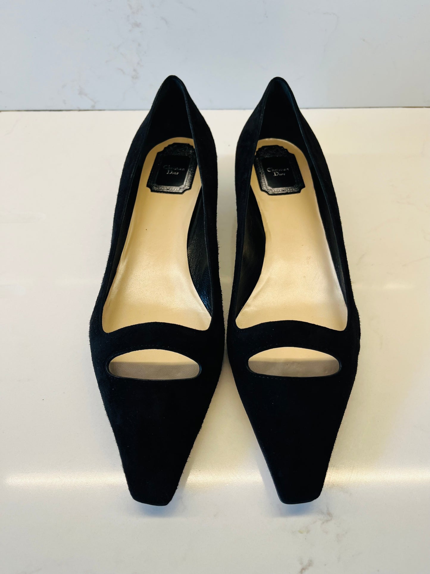 Christian Dior suede flats