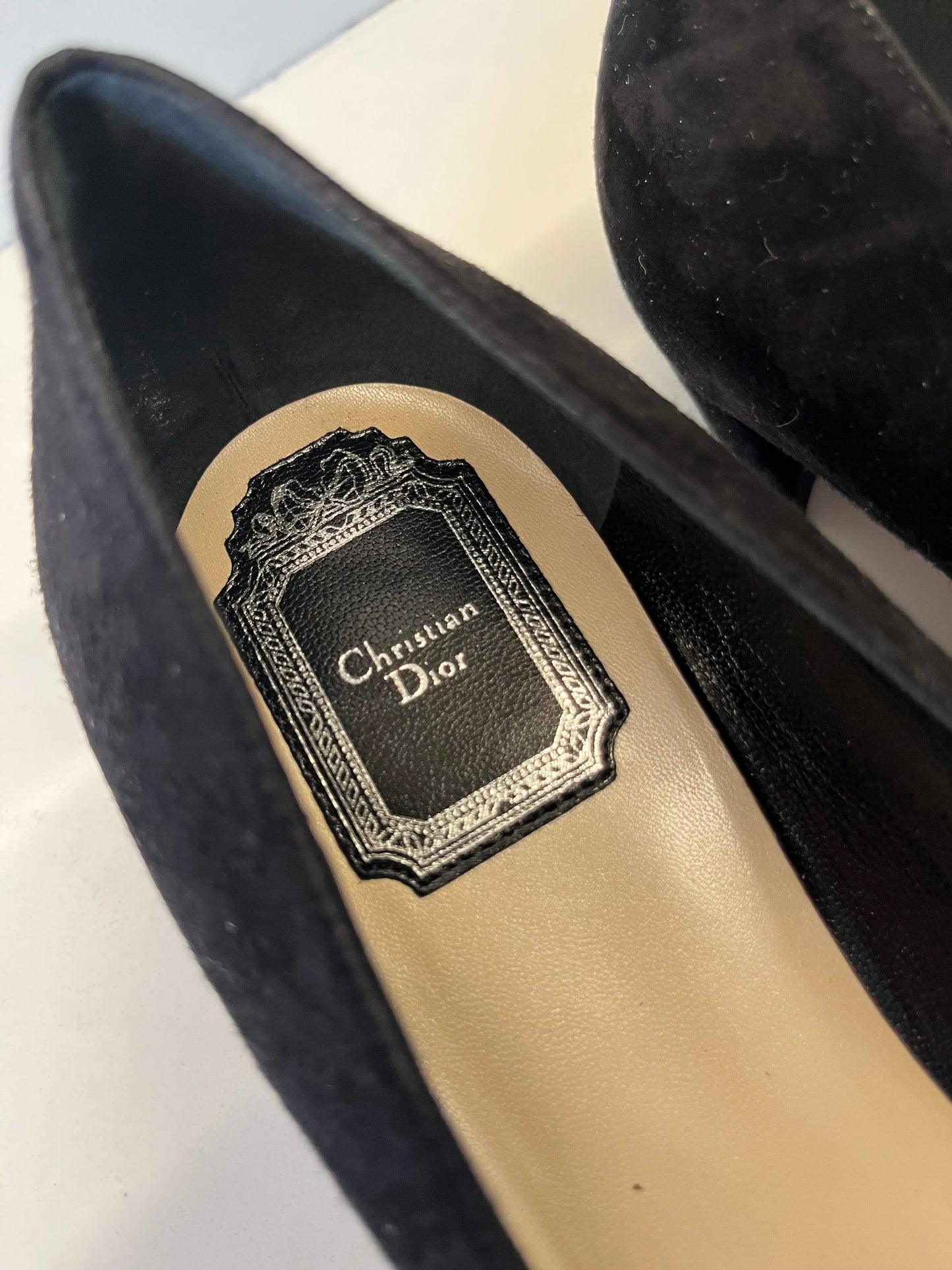 Christian Dior suede flats