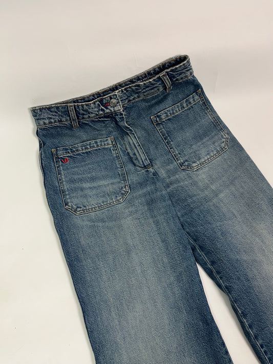 Victoria Beckham High Rise Wide Leg Alina denim s28