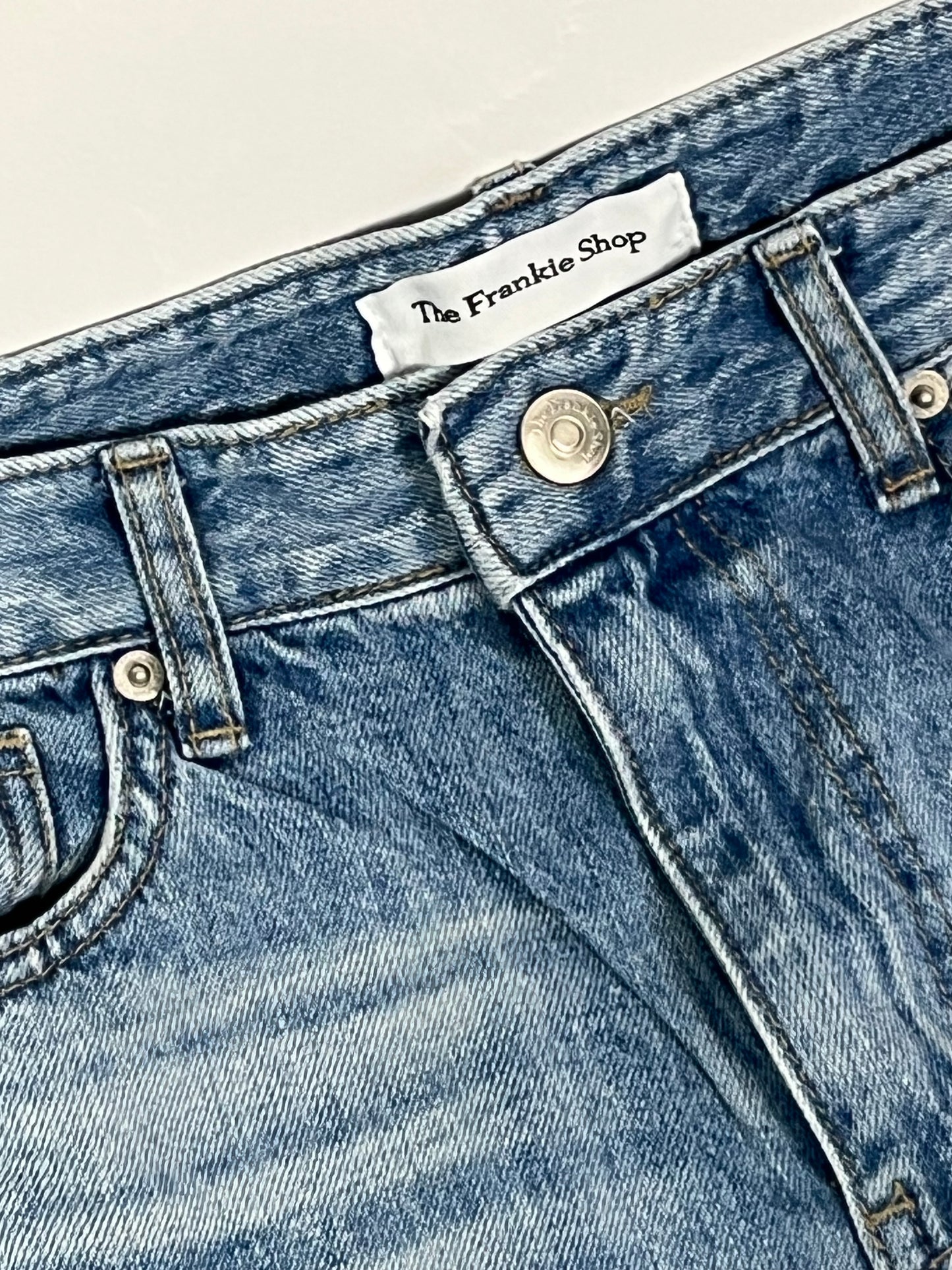 The Frankie Shop side pleat denim