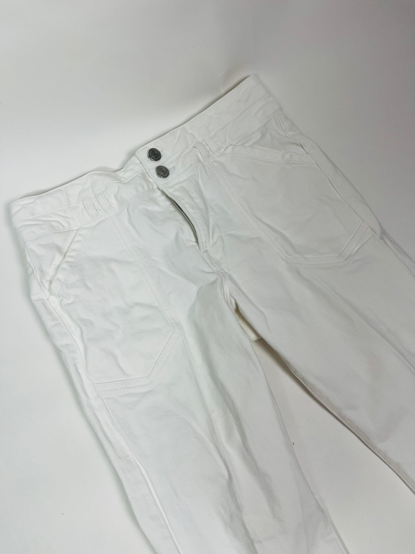 Frame white denim flares