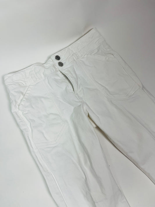 Frame white denim flares