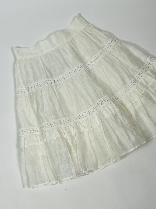 Sandro linen skirt