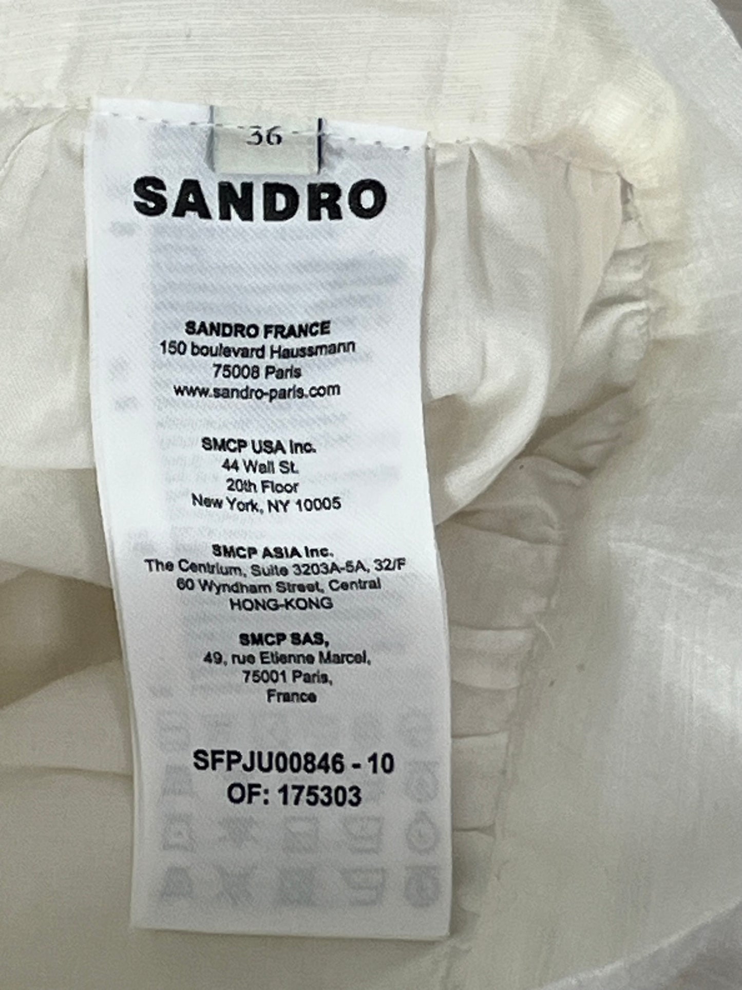 Sandro linen skirt