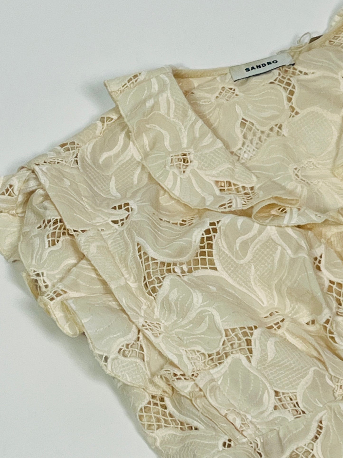 Sandro ecru cotton top