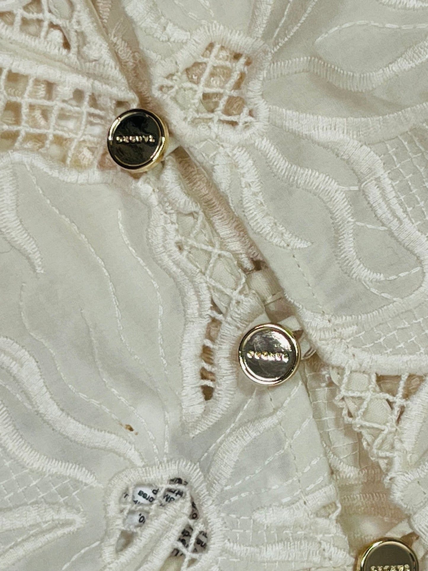 Sandro ecru cotton top