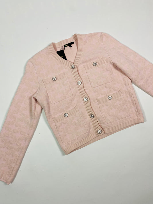 Maje 'Madere' Textured Cardigan