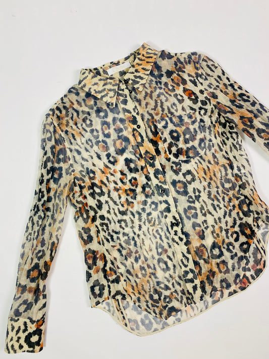 Chloé Animal Print Blouse