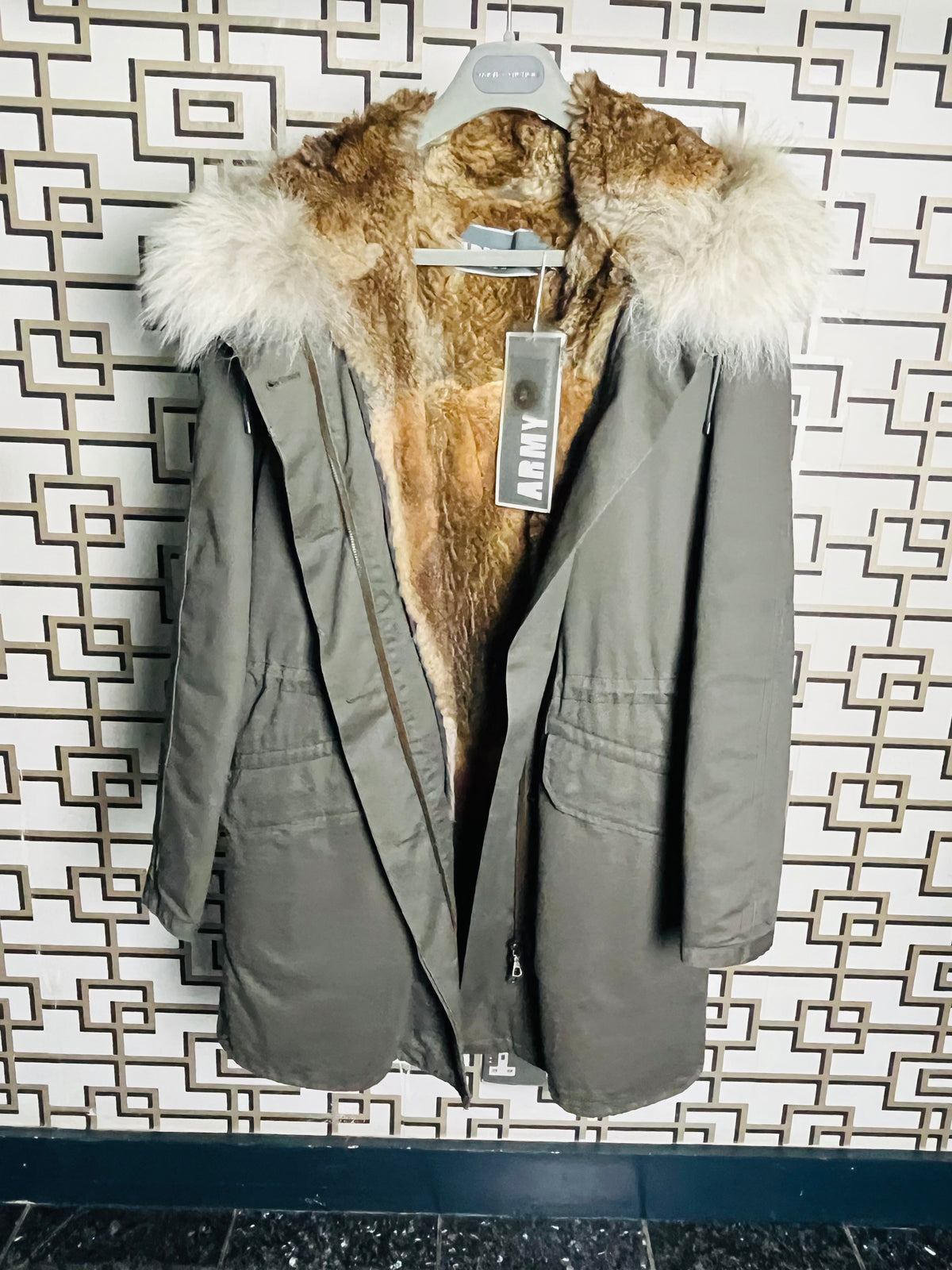 Yves Salomon fur lined parka