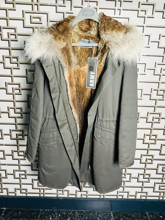 Yves Salomon fur lined parka