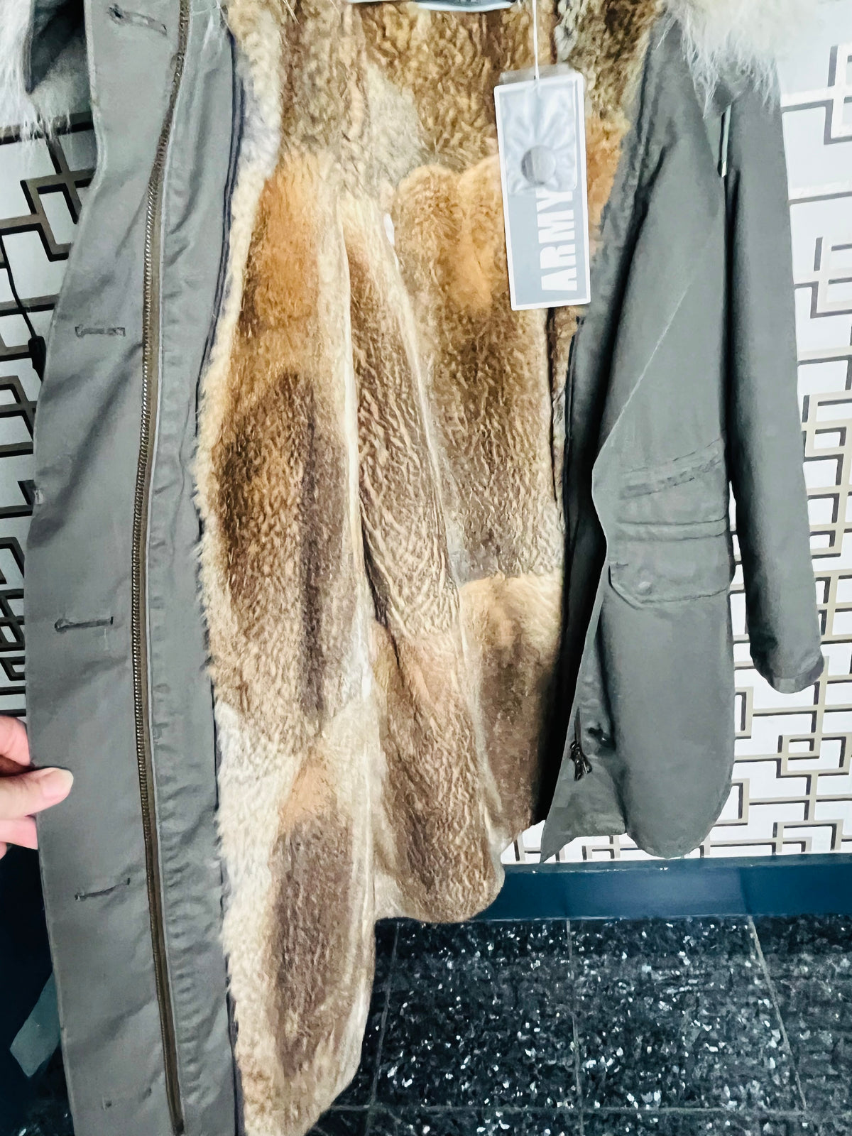 Yves Salomon fur lined parka