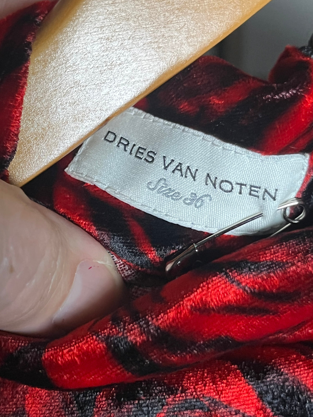 Dries Van Noten velour top