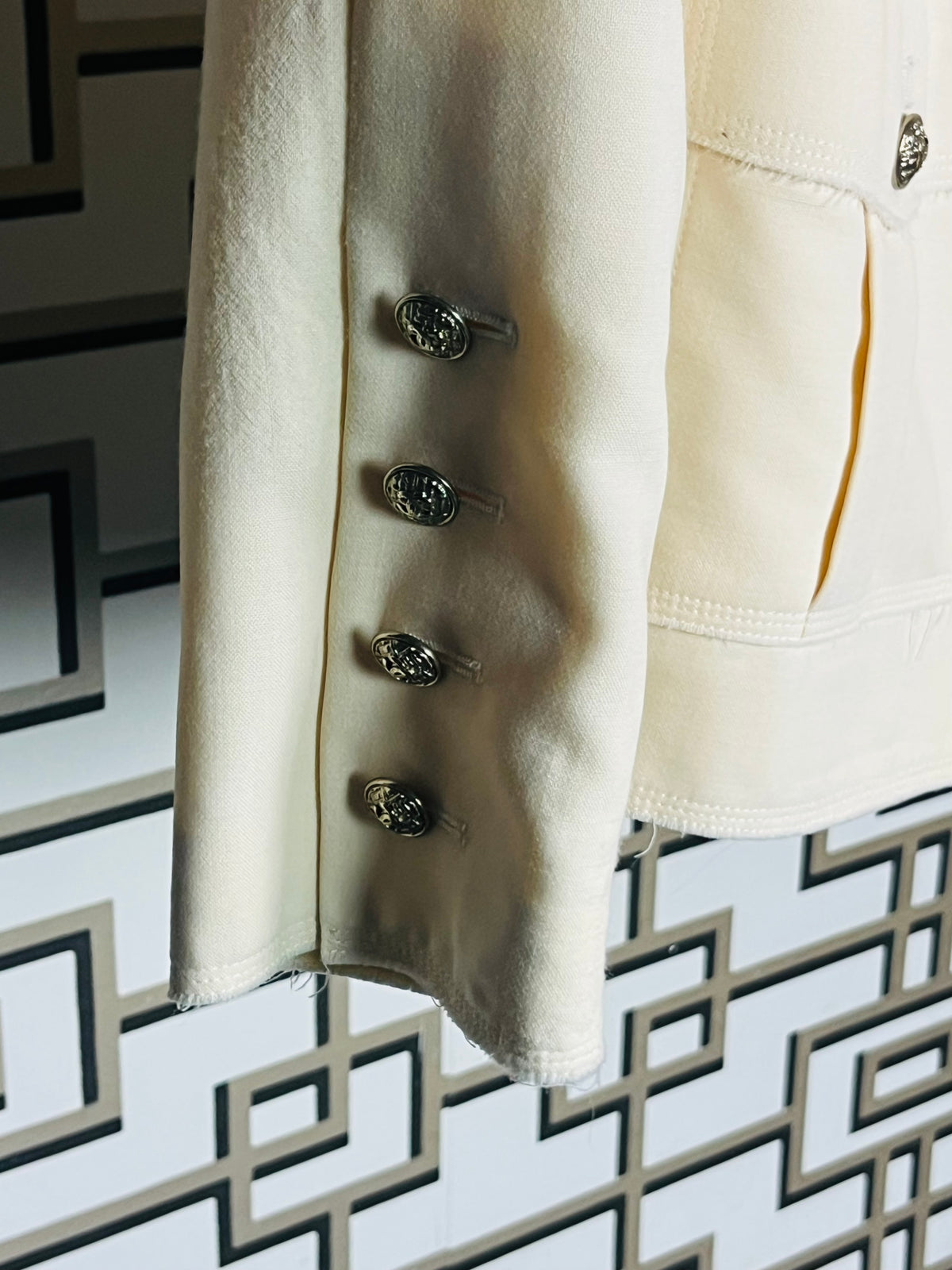 CHANEL cream wool jacket