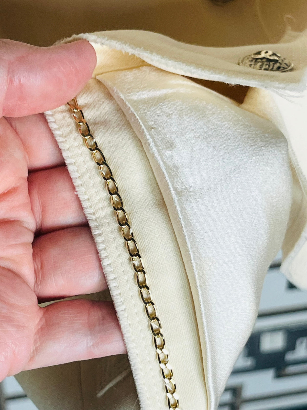 CHANEL cream wool jacket