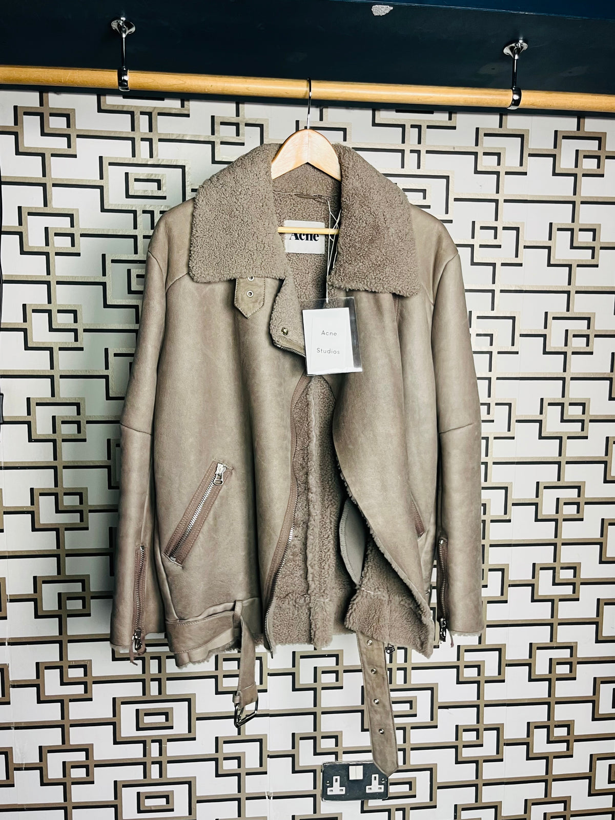 Acne Studios suede  flight jacket