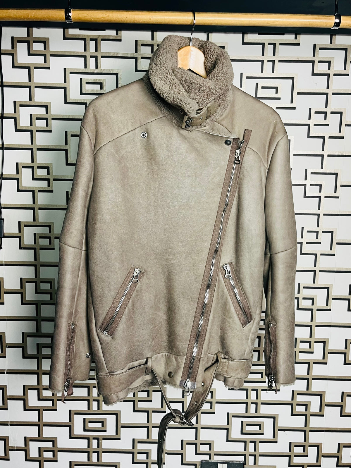 Acne Studios suede  flight jacket