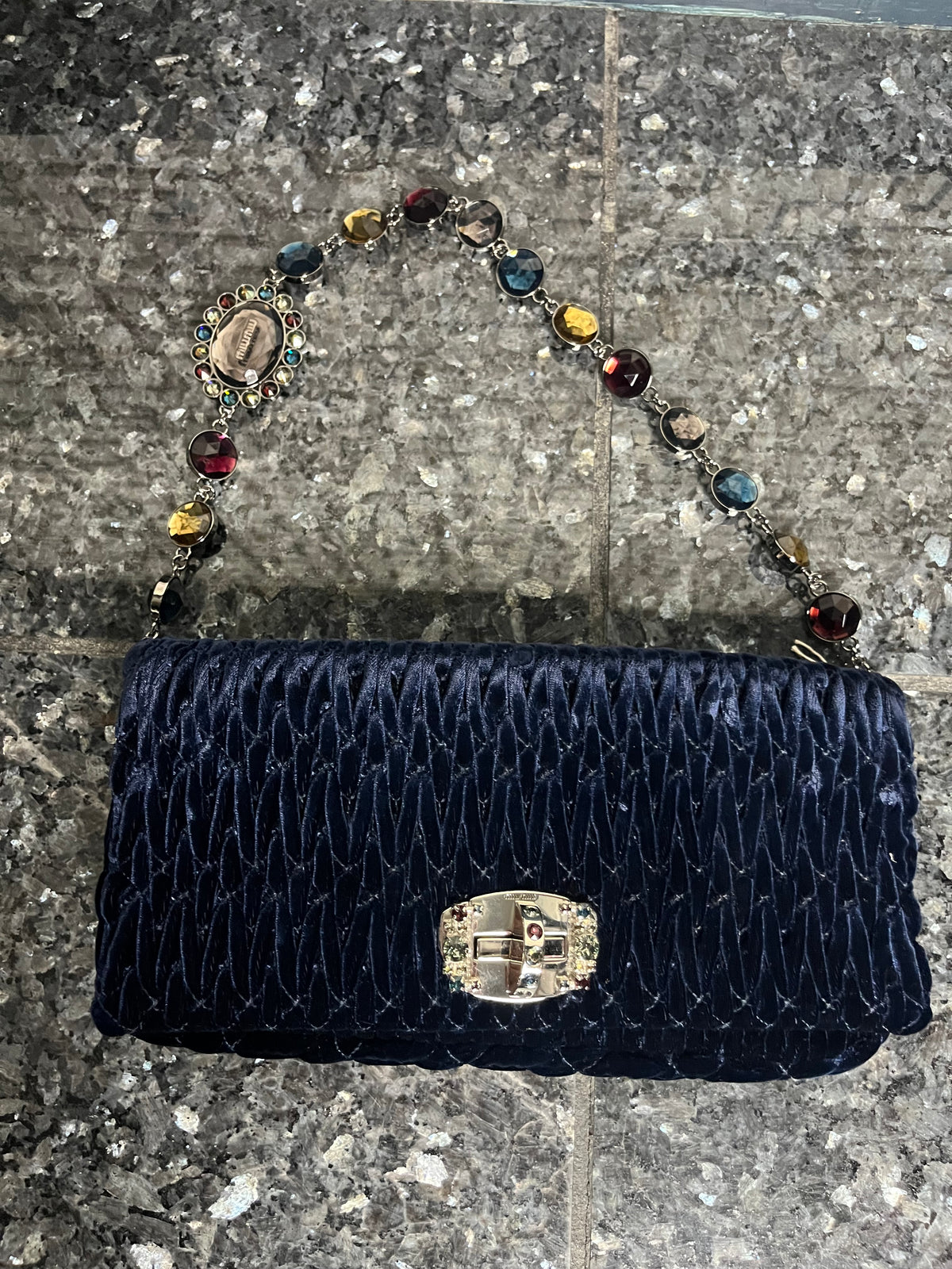 Miu Miu velvet shoulder bag