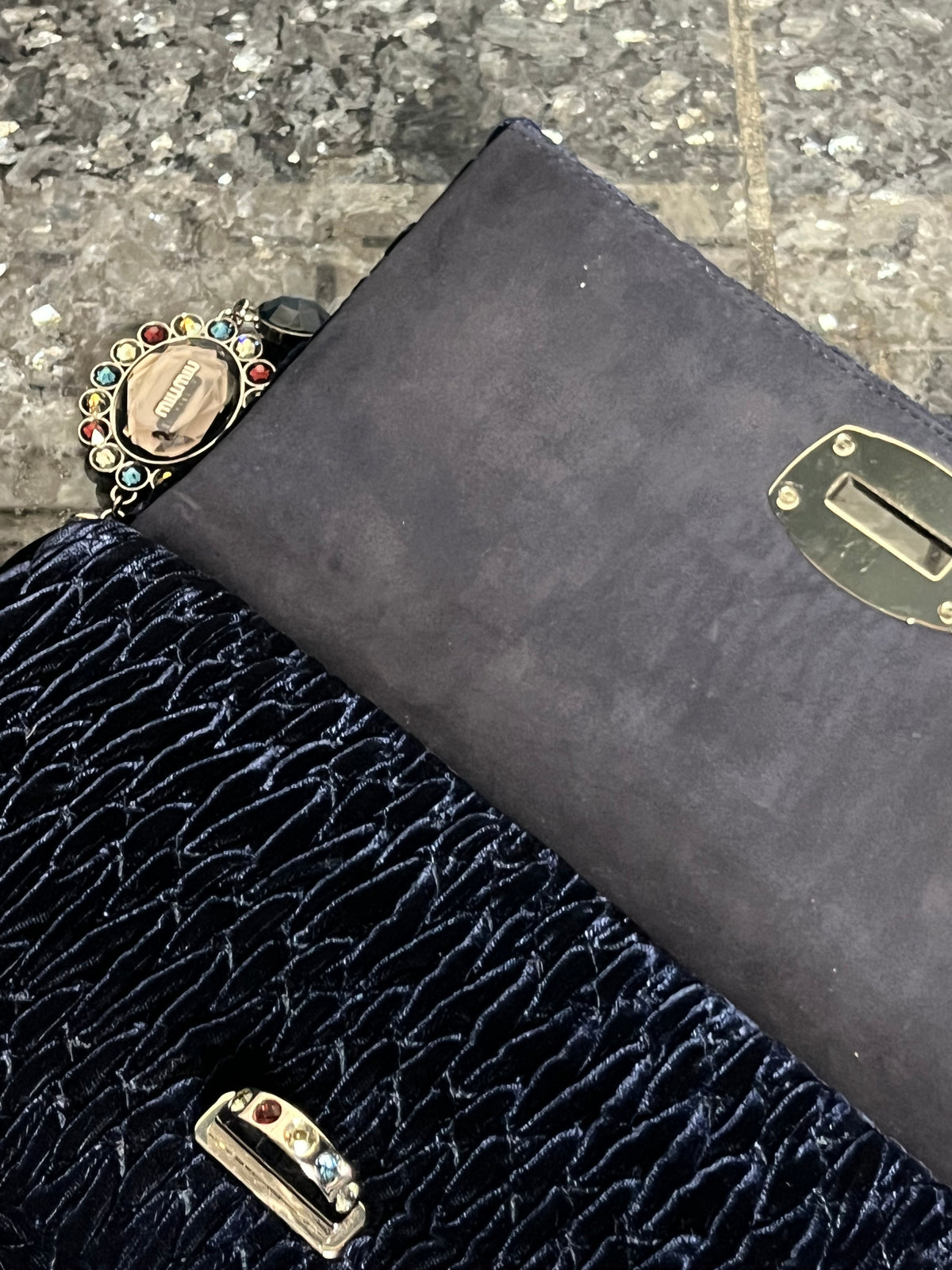 Miu Miu velvet shoulder bag