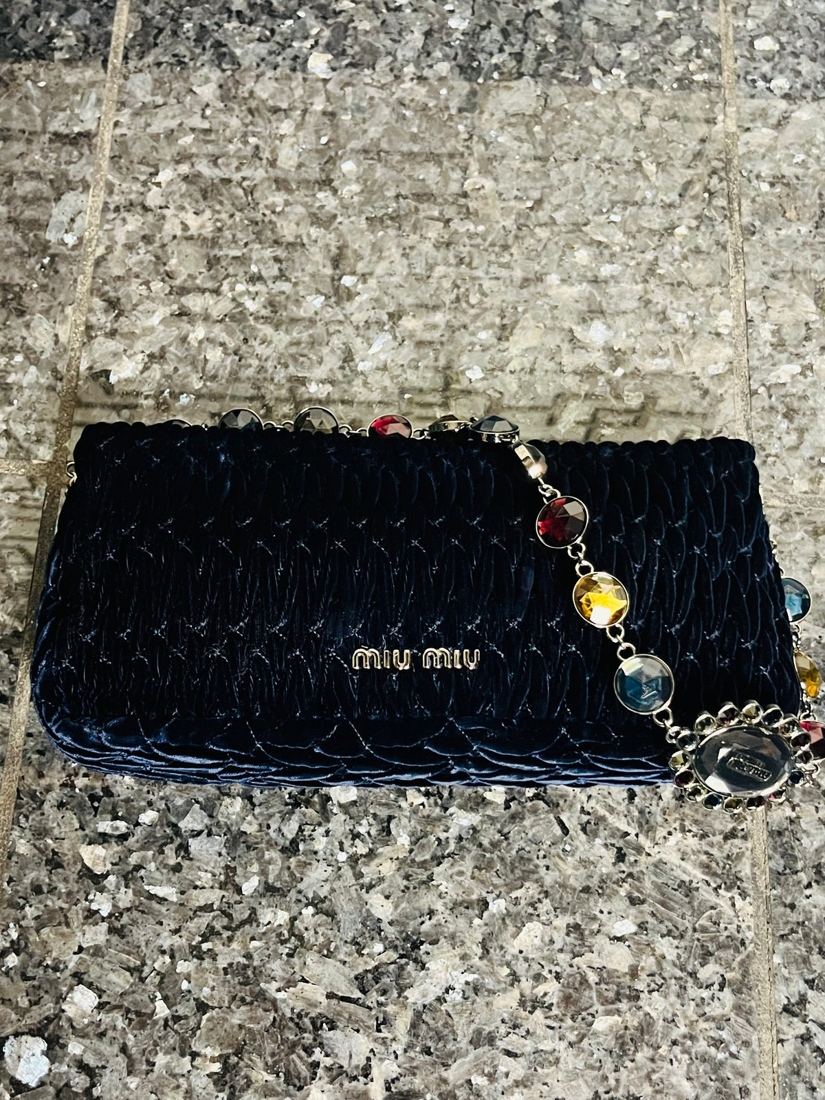 Miu Miu velvet shoulder bag