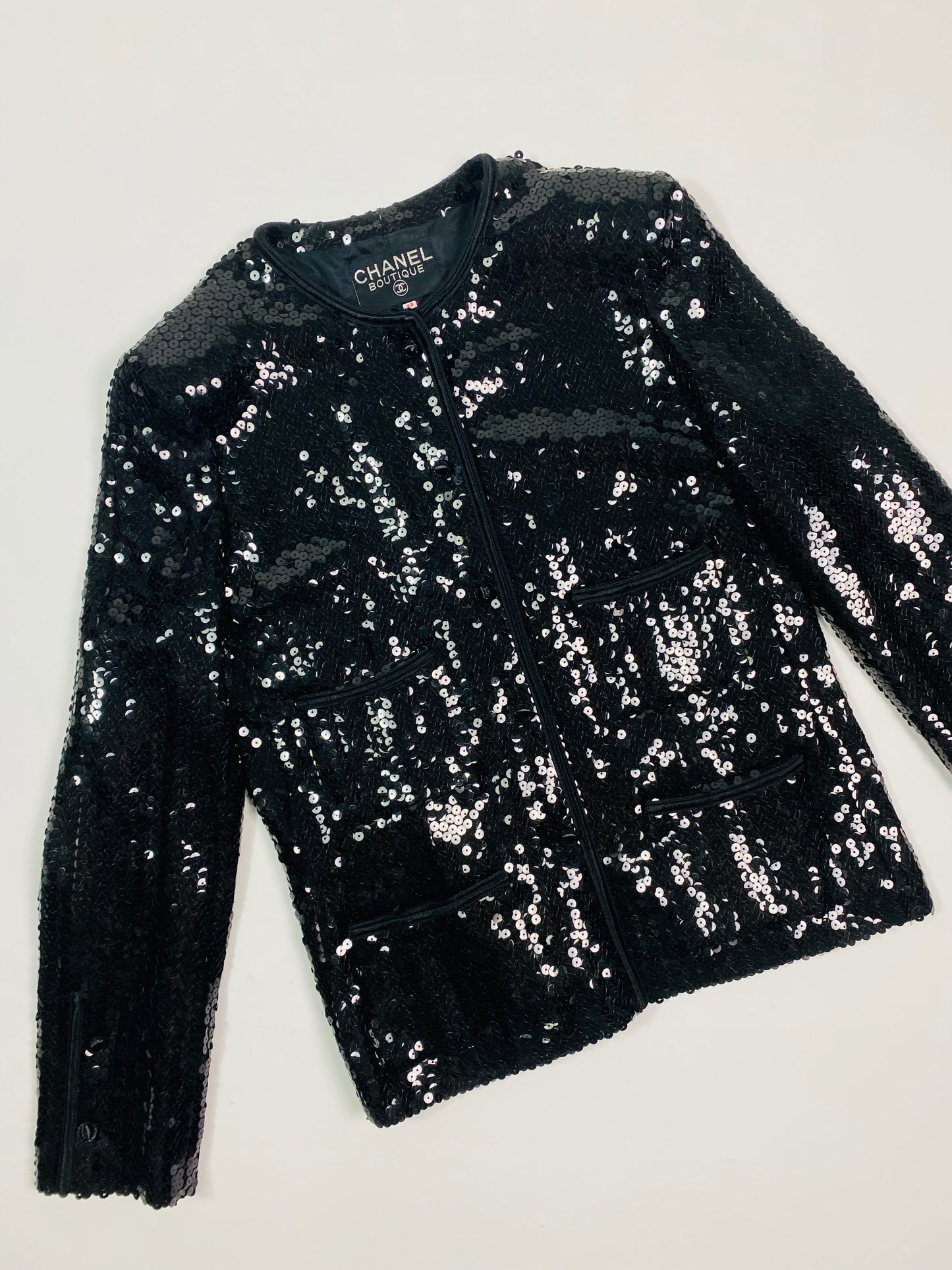 CHANEL Sequin Skirt Suit ( vintage )