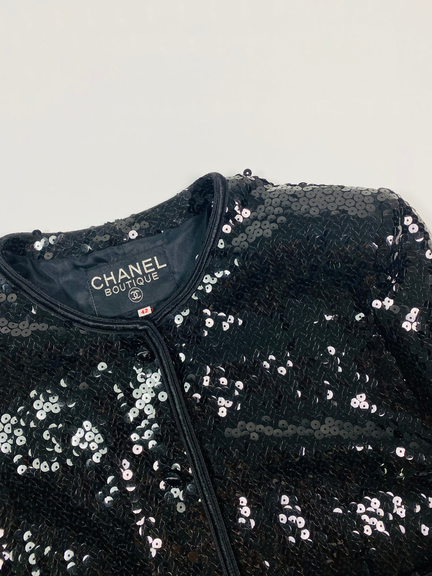 CHANEL Sequin Skirt Suit ( vintage )