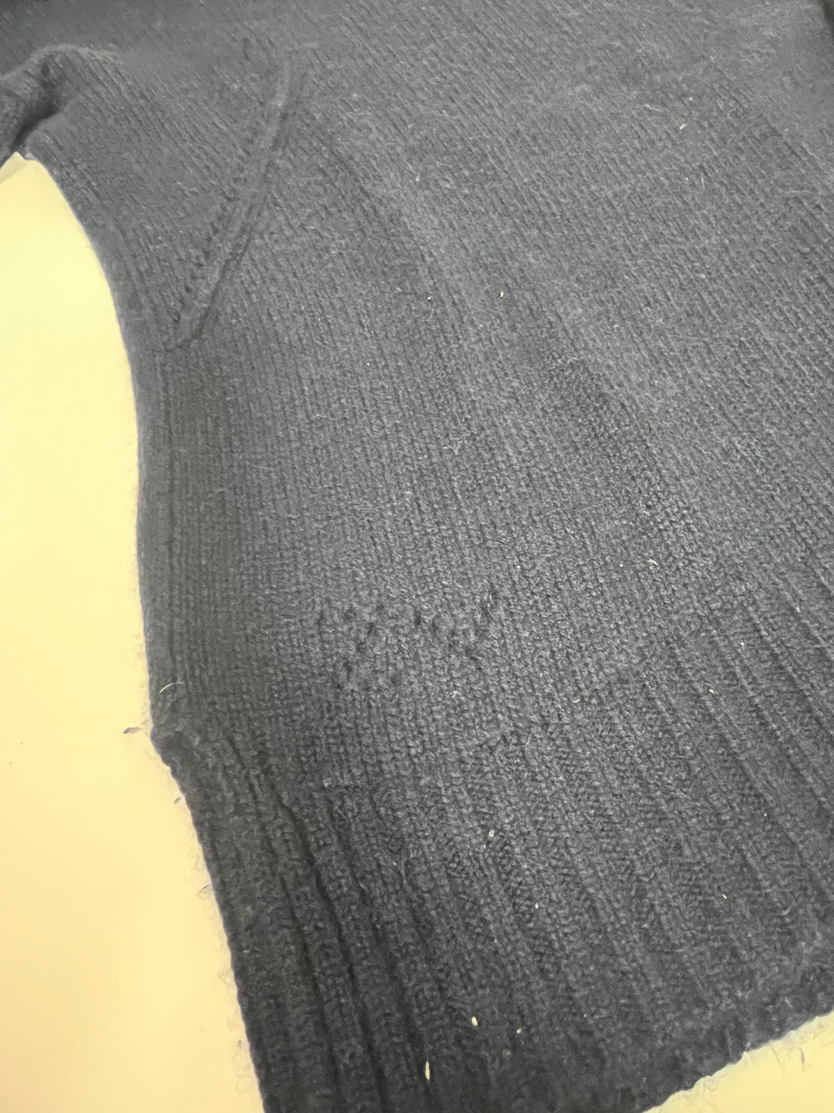 Zadig & Voltaire navy cashmere Alma sweater