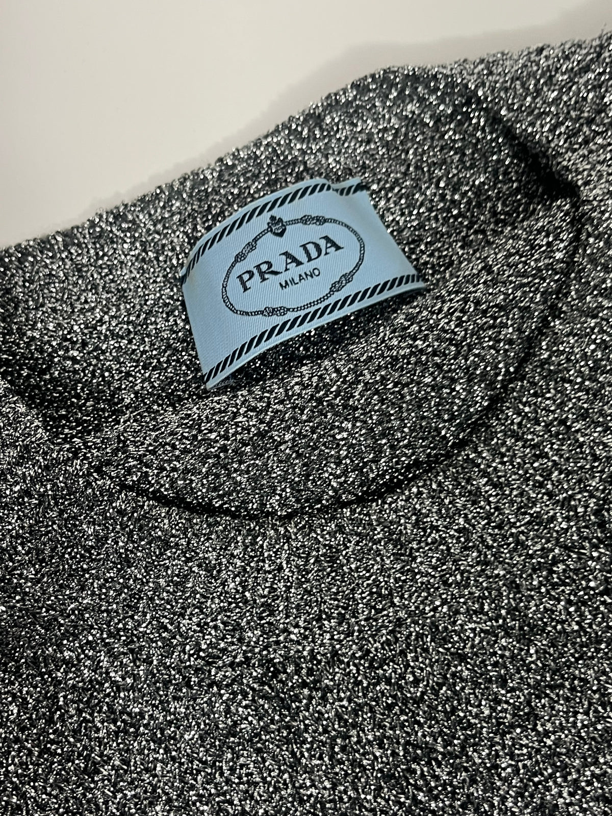 Prada metallic sweater