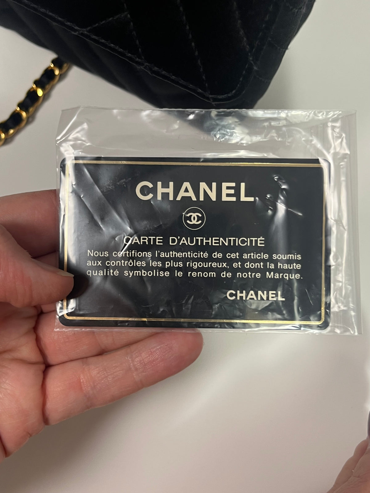 Vintage CHANEL satin bag