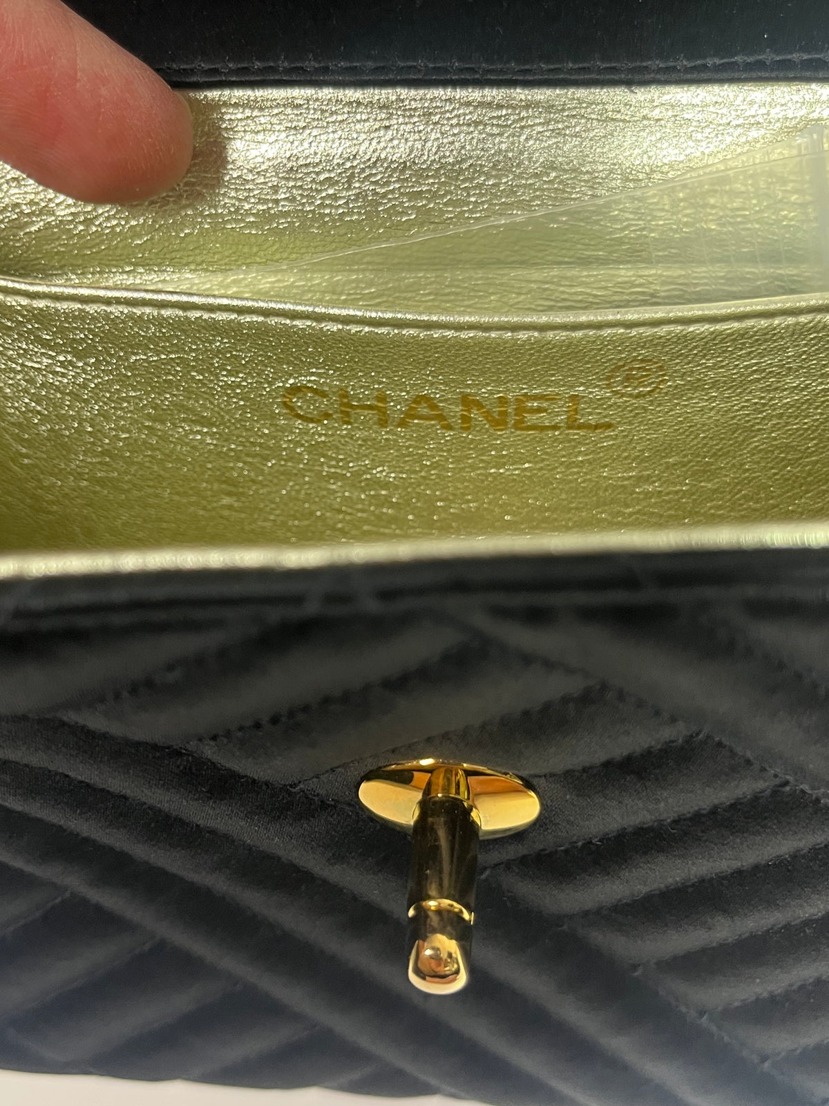 Vintage CHANEL satin bag