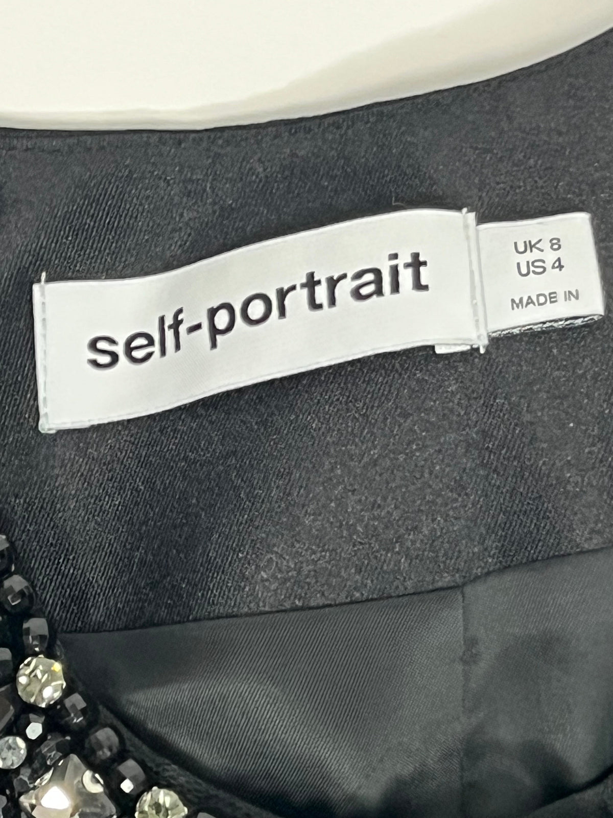Self Portrait embellished crop jacket