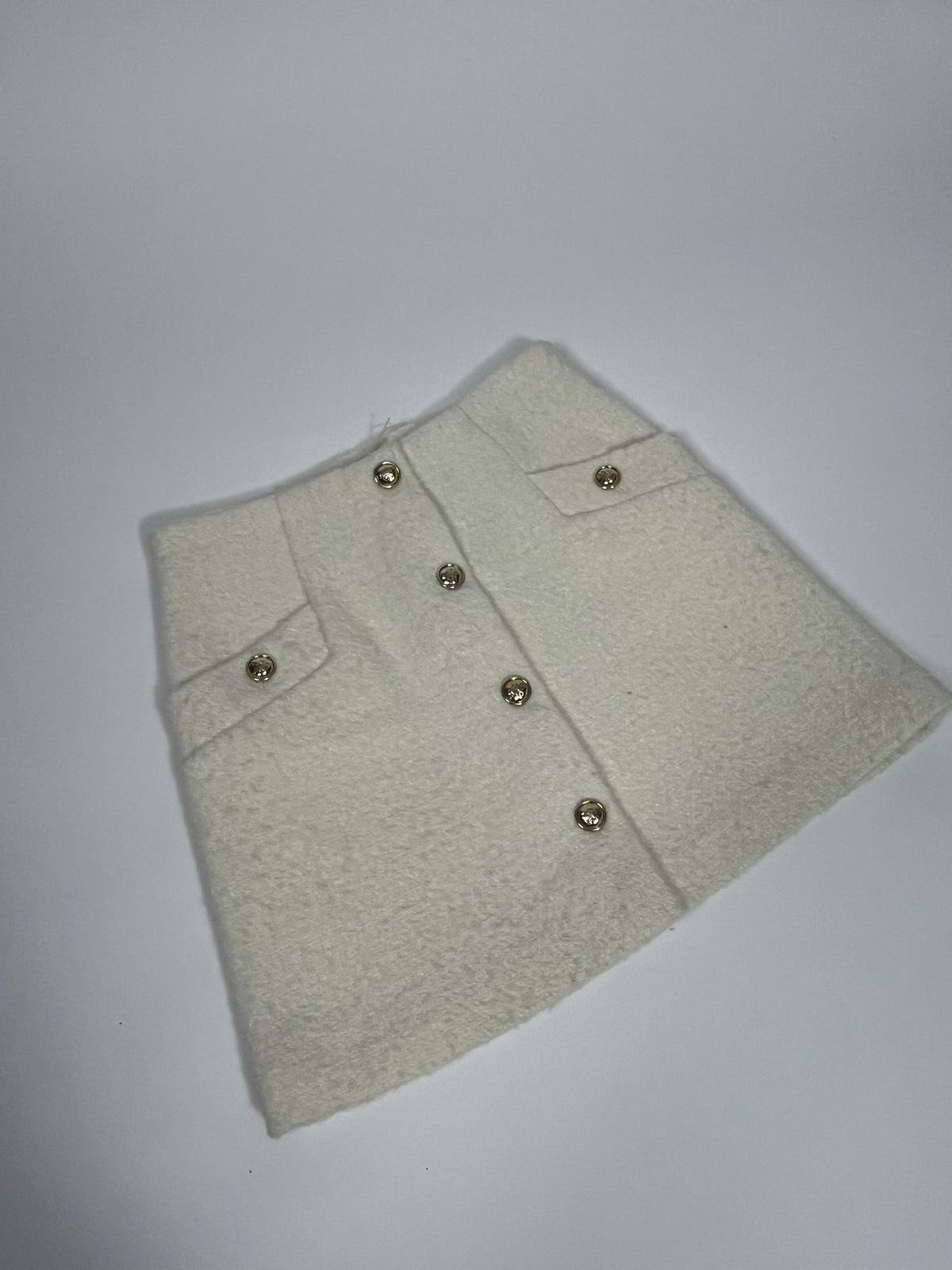 Sandro cream wool mini