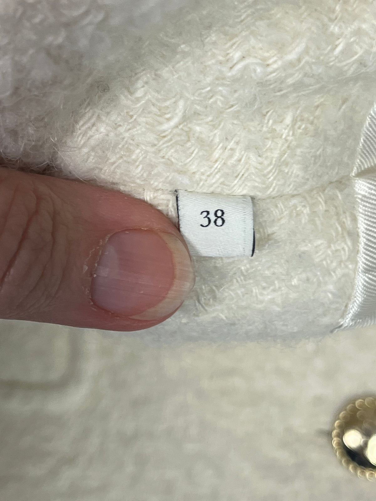 Sandro cream wool jacket