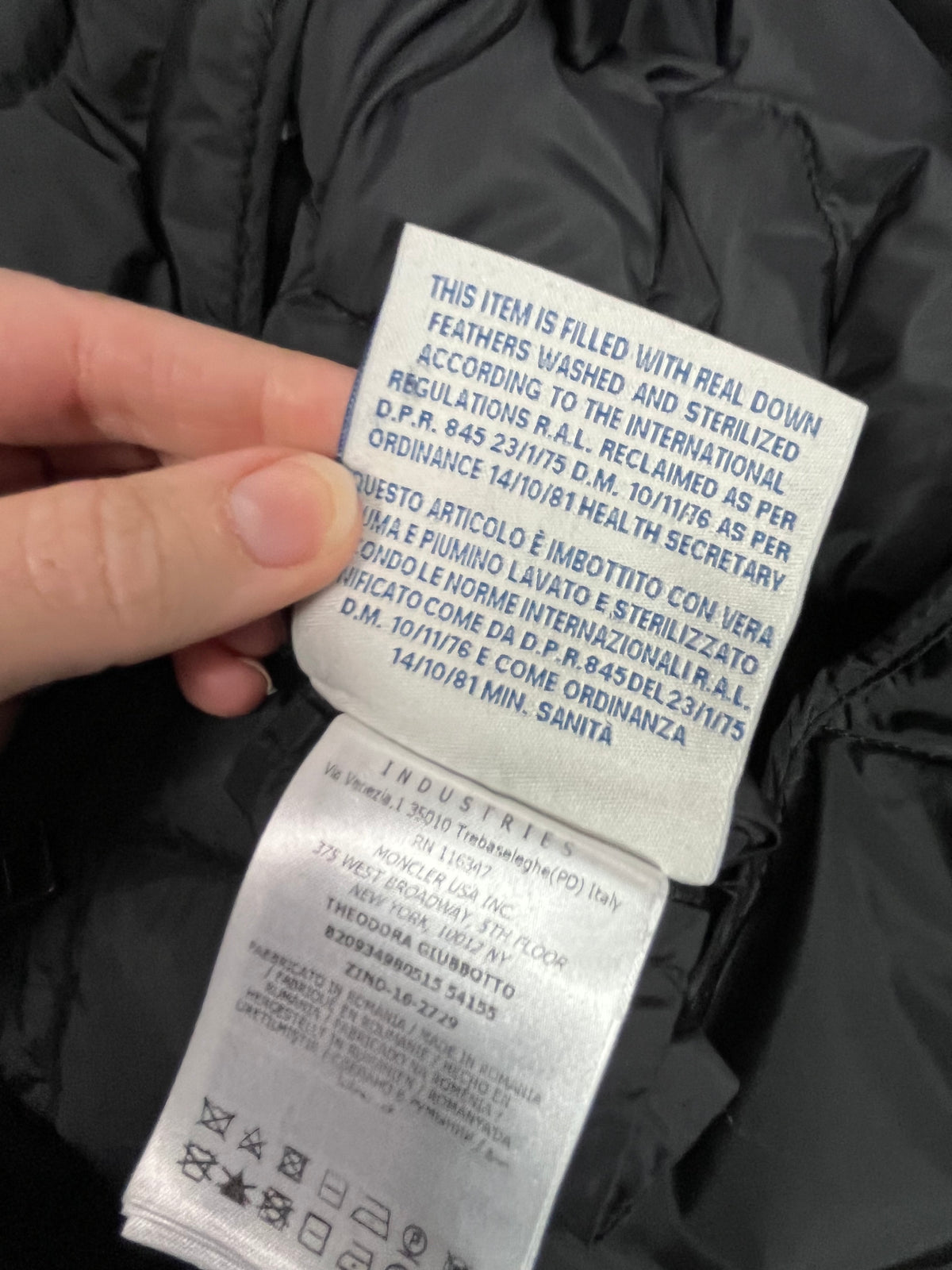 Moncler quilted coat  size 2