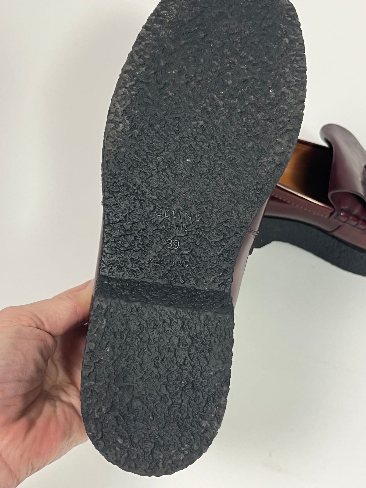 Celine Paris oxblood loafers s39
