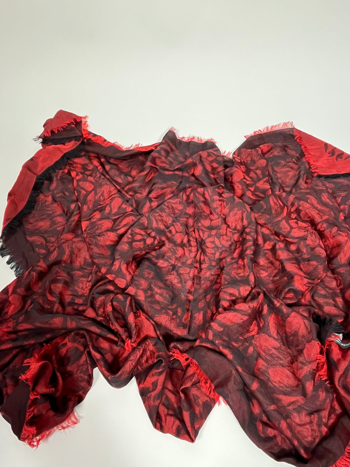 Alexander McQueen silk and wool extra large scarf