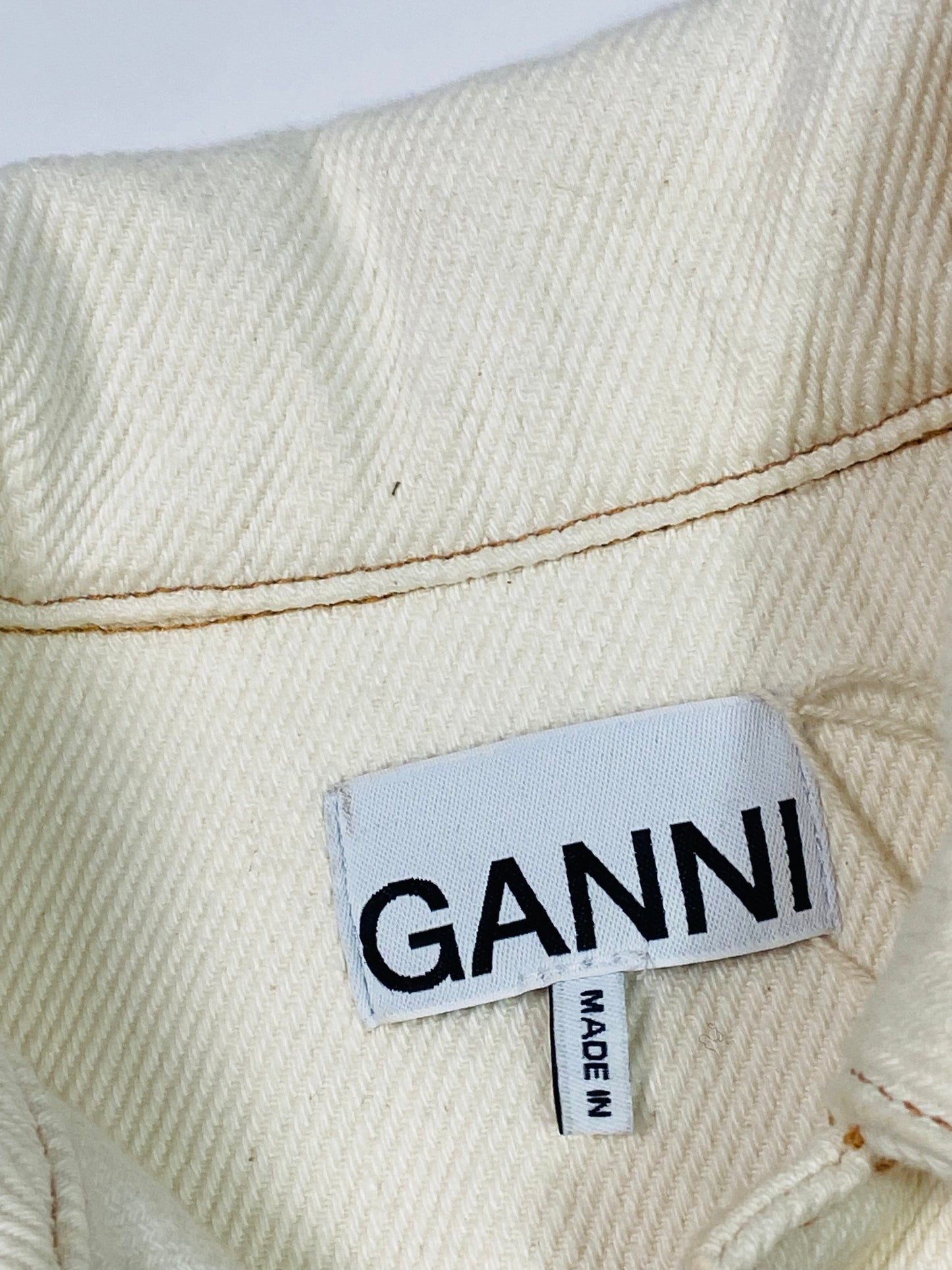 GANNI cotton shirt dress
