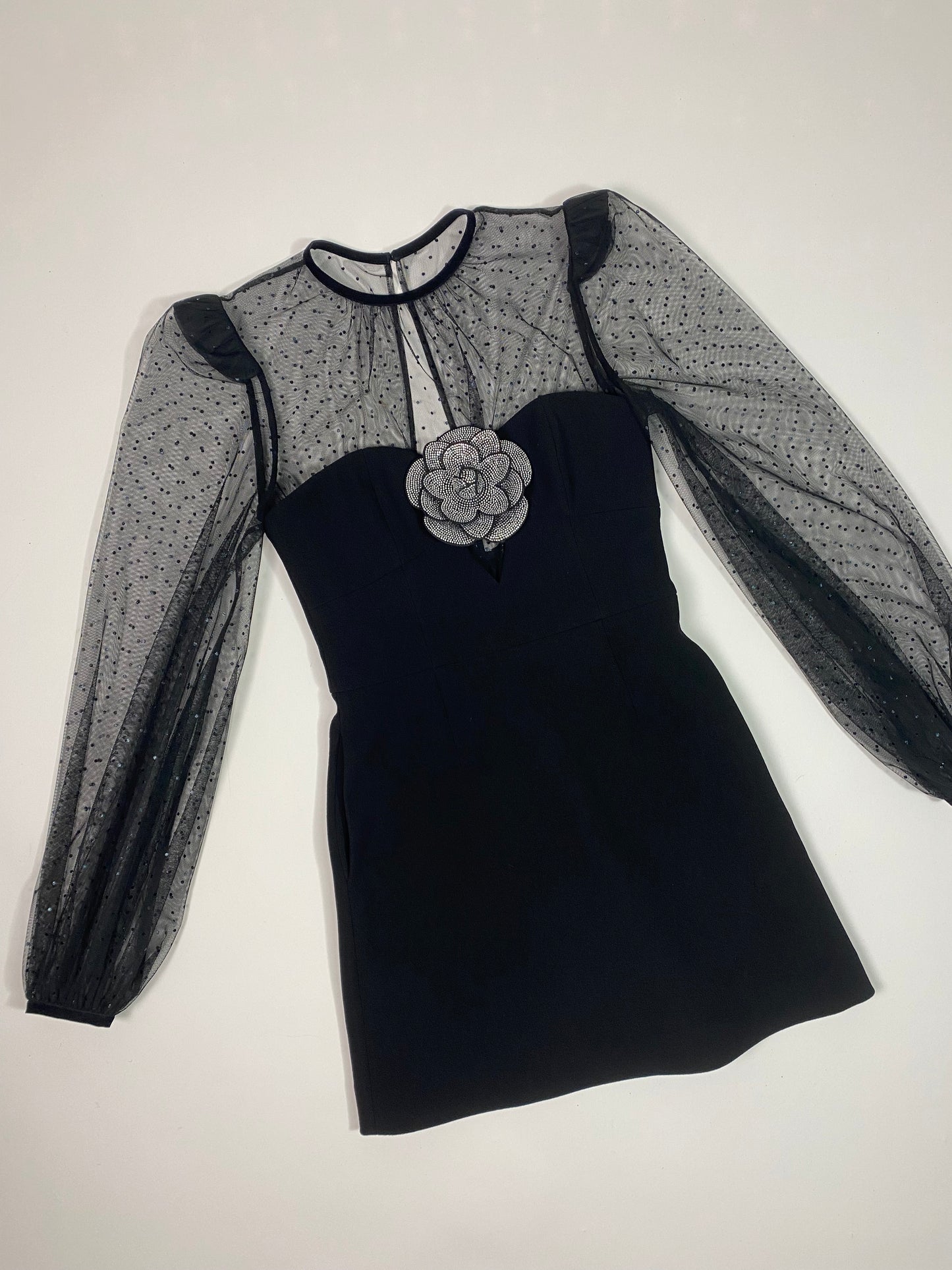 Rebecca Vallance mesh mini dress